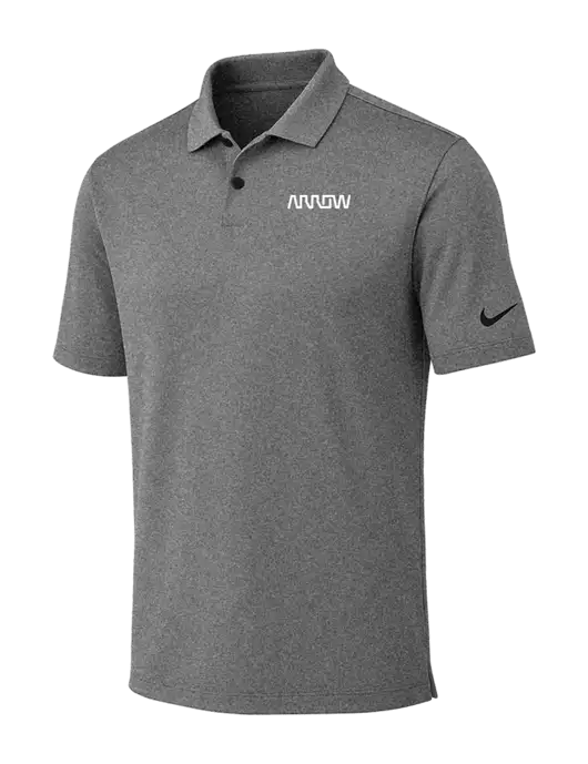 Nike Dark Grey Heather Dri-FIT Vapor Polo w/Arrow Electronics Logo