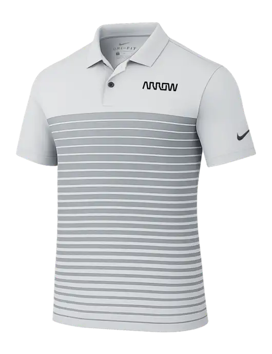Nike Light Grey Dri-FIT Vapor Block Polo w/Arrow Electronics Logo