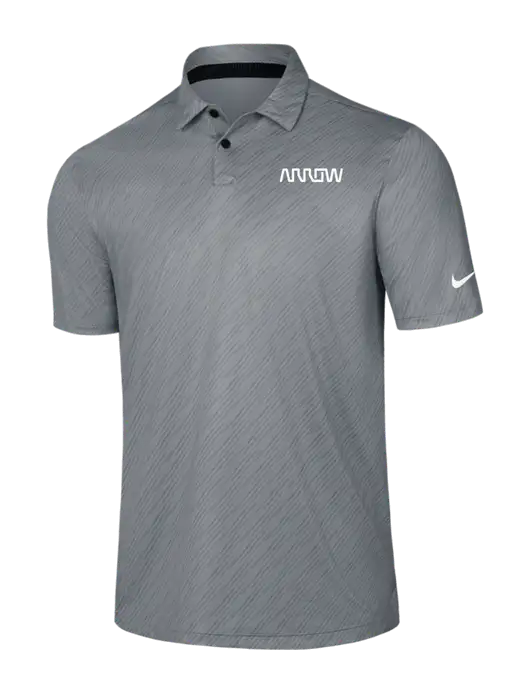 Nike Medium Grey Vapor Dash Polo w/Arrow Electronics Logo