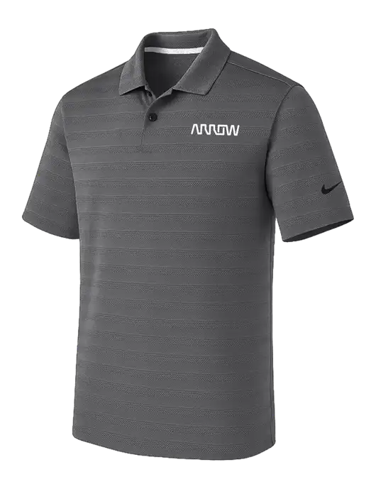 Nike Dark Medium Grey Dri-FIT Vapor Jacquard Polo w/Arrow Electronics Logo