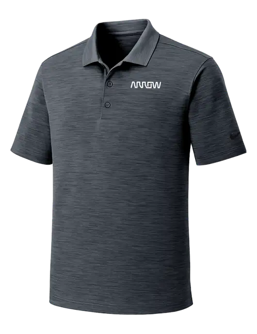 Nike Dri-FIT Dark Grey Striated Polo w/Arrow Electronics Logo