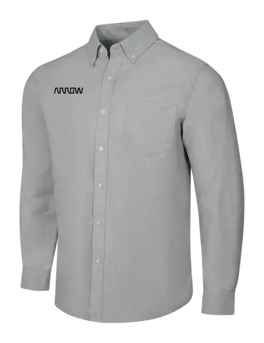Light Grey SuperPro Oxford Shirt w/Arrow Electronics Logo