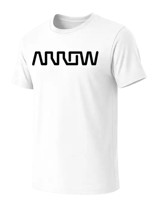 BELLA+CANVAS White Blend CVC Short Sleeve Tee w/Arrow Electronics Logo