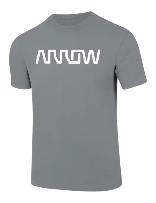 Comfort Colors 6.1 oz Medium Grey Heavyweight Ring Spun T-Shirt w/Arrow Electronics Logo