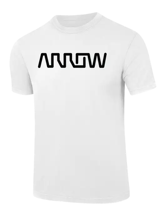Comfort Colors 6.1 oz White Heavyweight Ring Spun T-Shirt w/Arrow Electronics Logo