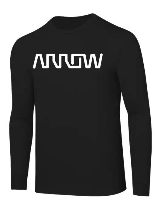 Core Blend Black Long Sleeve Tee w/Arrow Electronics Logo
