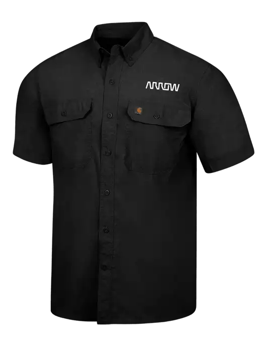 Carhartt Force Black Solid Short Sleeve Shirt w/Arrow Electronics Logo