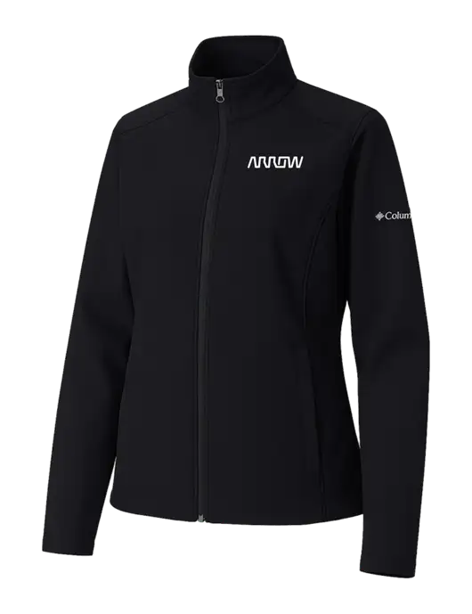 Columbia Womens Black Kruser Ridge Softshell Jacket w/Arrow Electronics Logo