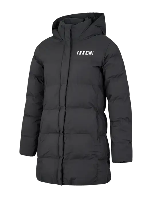 Mercer+Mettle Womens Dark Grey Puffy Parka  w/Arrow Electronics Logo