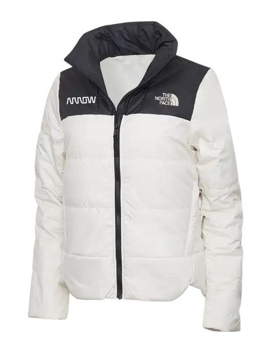 North Face Womens Vintage White Everyday Insulated Jacket w/Arrow Electronics Logo