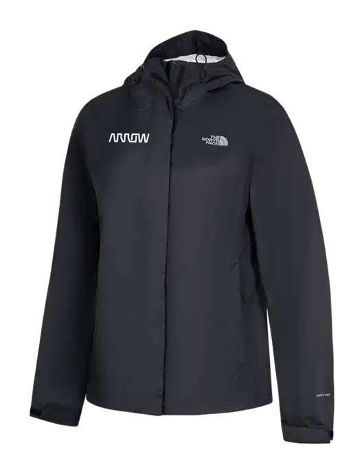 The North Face Womens Black DryVent Rain Jacket w/Arrow Electronics Logo