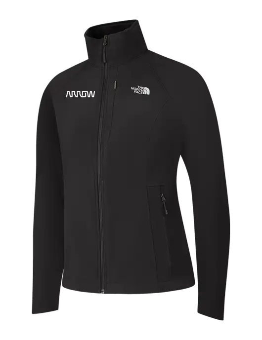 North Face Womens Black Apex Barrier Soft Shell Jacket  w/Arrow Electronics Logo