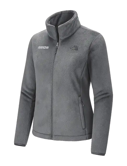The North Face Womens Dark Medium Grey Osito Fleece Jacket
 w/Arrow Electronics Logo