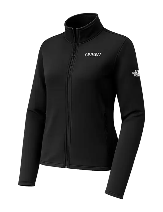 The North Face Womens Aim Full-Zip Black Fleece Jacket w/Arrow Electronics Logo