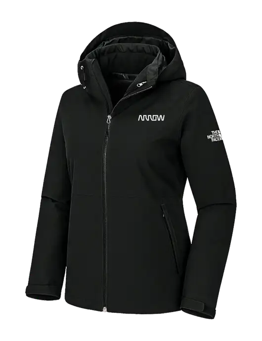 The North Face Womens Castle Valley Triclimate 3-in-1 Black Jacket w/Arrow Electronics Logo