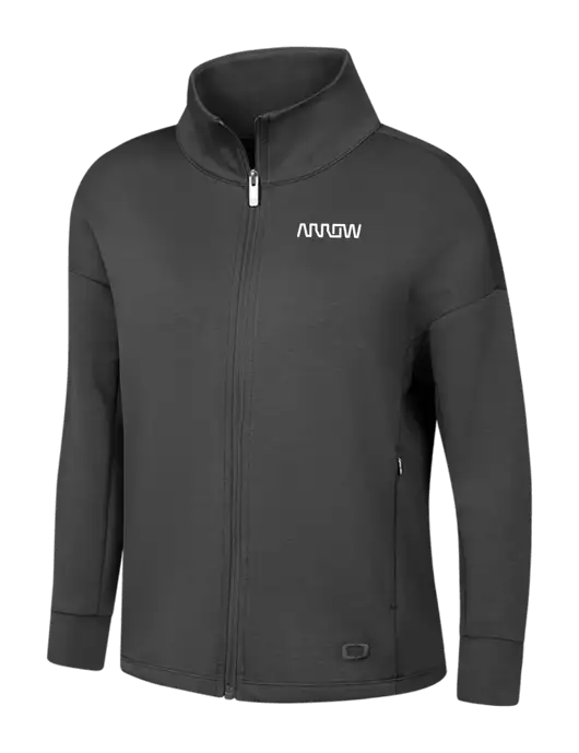 OGIO Womens Dark Grey Transcend Full-Zip w/Arrow Electronics Logo
