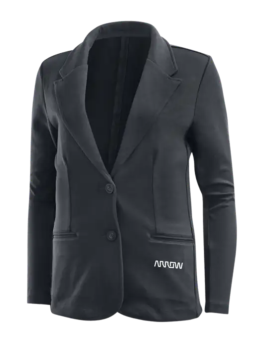Charcoal Grey Womens Knit Blazer w/Arrow Electronics Logo