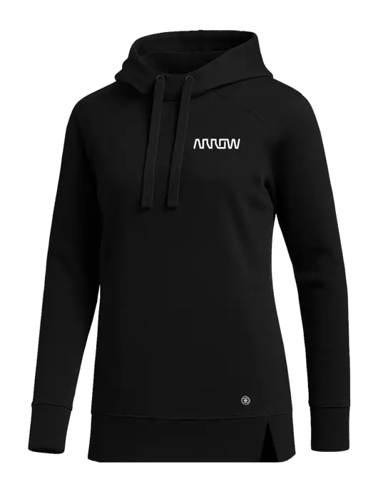 OGIO Black Womens Luuma Pullover Fleece Hoodie w/Arrow Electronics Logo