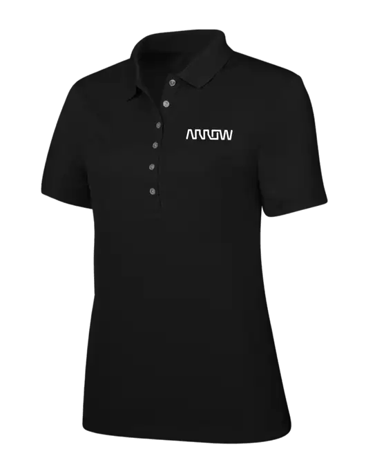 Callaway Womens Ottoman Black Polo w/Arrow Electronics Logo