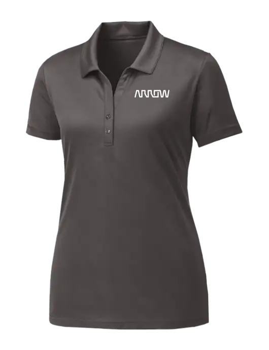 Womens Dark Grey PosiCharge Competitor Polo w/Arrow Electronics Logo