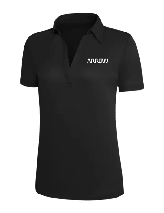 Black Silk Touch Womens Performance Polo w/Arrow Electronics Logo