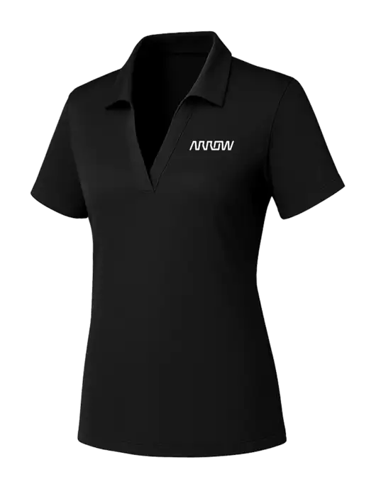 Womens Black PosiCharge RacerMesh Polo w/Arrow Electronics Logo