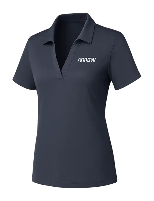 Womens Dark Grey PosiCharge RacerMesh Polo w/Arrow Electronics Logo