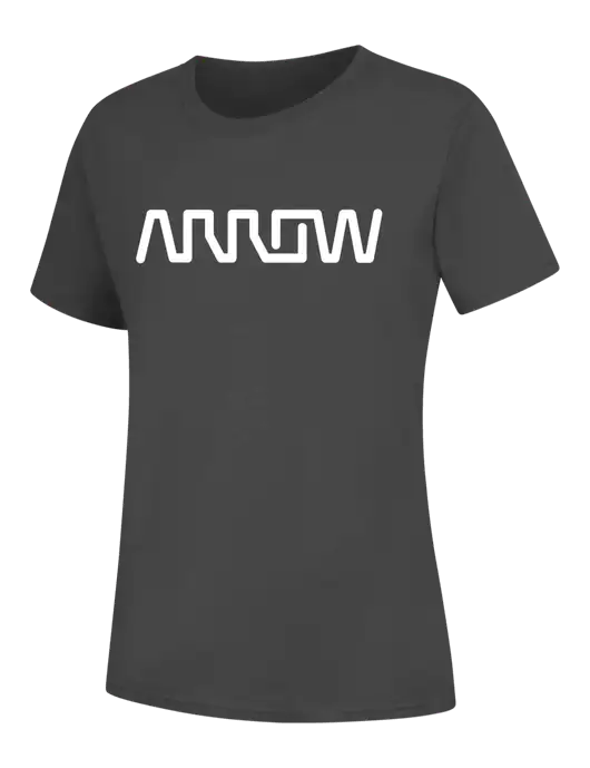 Womens Charcoal Core Blend Tee w/Arrow Electronics Logo