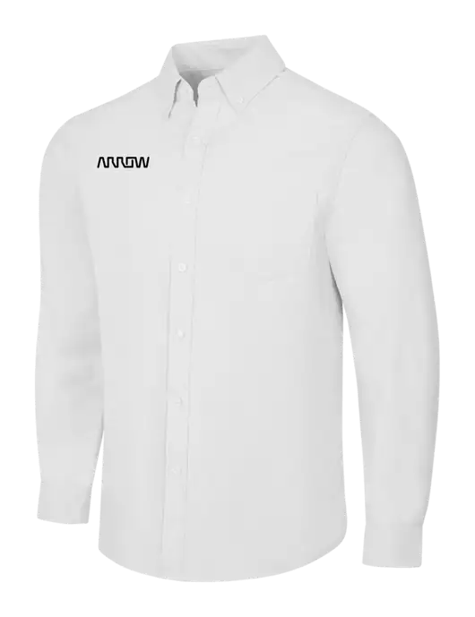 White SuperPro Oxford Shirt w/Arrow Electronics Logo