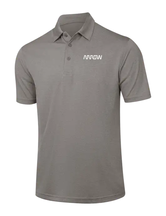 Medium Grey Heather Contender Polo w/Arrow Electronics Logo