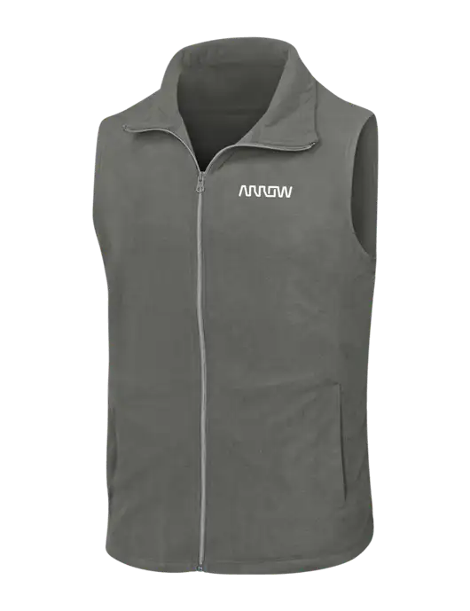 Medium Grey Microfleece Vest w/Arrow Electronics Logo