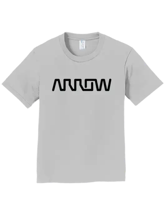 Youth Ring Spun Silver 4.5 oz T-Shirt w/Arrow Electronics Logo