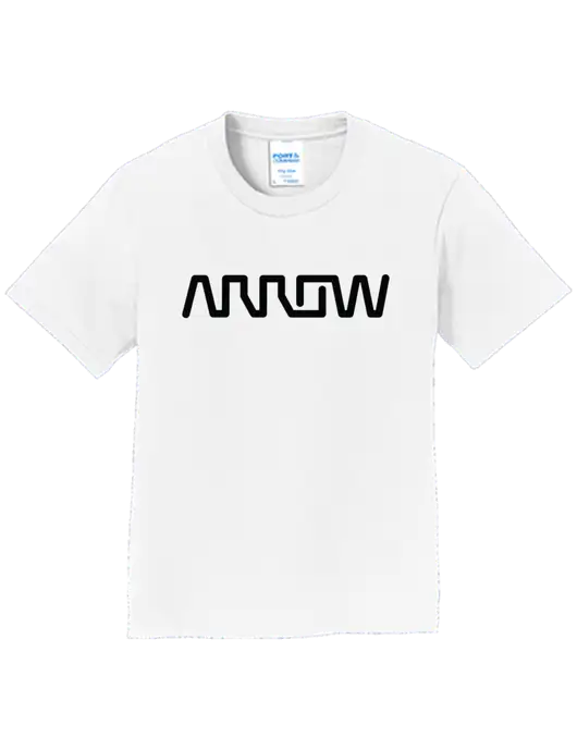 Youth Ring Spun White 4.5 oz T-Shirt w/Arrow Electronics Logo