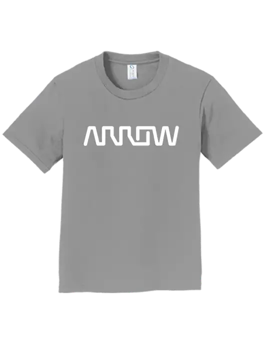 Youth Ring Spun Medium Grey 4.5 oz T-Shirt w/Arrow Electronics Logo