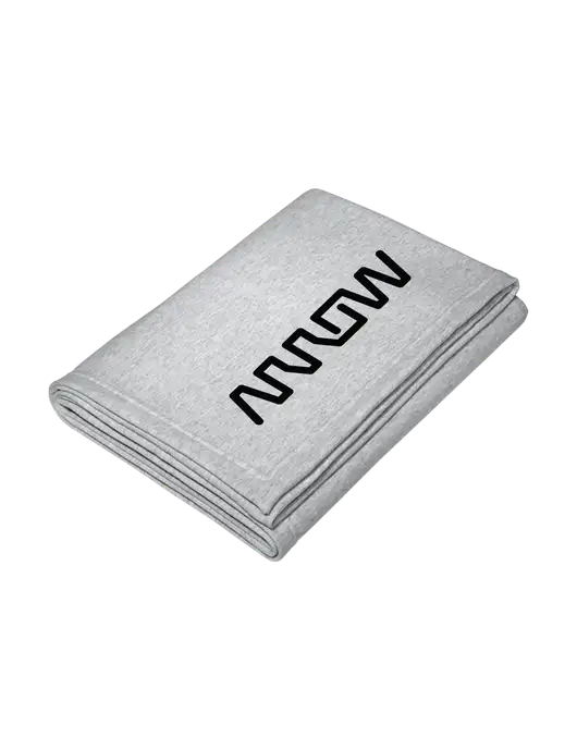 Core Light Grey Heather Fleece Sweatshirt Blanket w/Arrow Electronics Logo