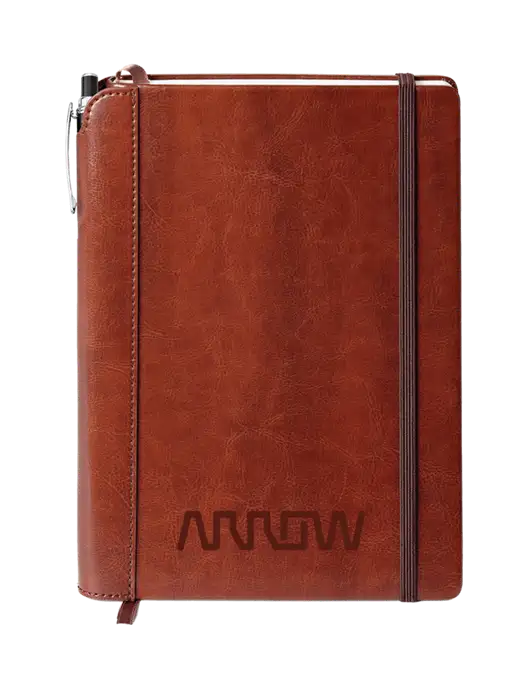 Fabrizio Brown Journal 6.375 x 8.375 Combo w/Arrow Electronics Logo