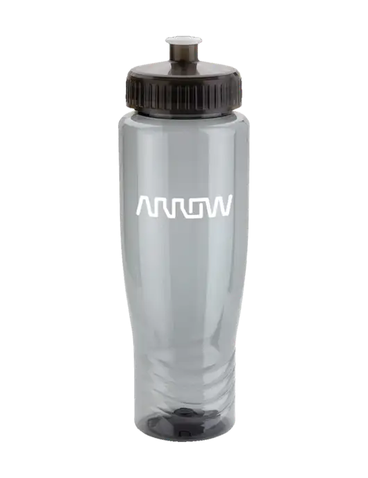 Roam Smoke 28 oz Eco-Polyclear Bottle with Push Pull Lid w/Arrow Electronics Logo