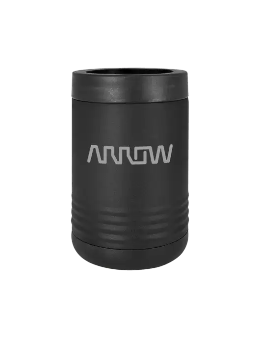 Polar Camel 12 oz Powder Coated Black Vacuum Insulated Beverage Holder w/Arrow Electronics Logo