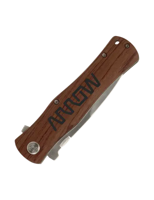 Wood Handle Knife w/Arrow Electronics Logo