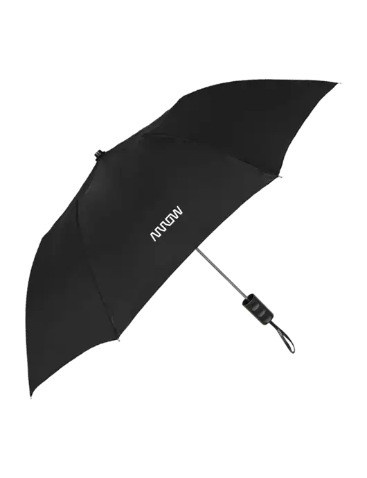 Black 42" Folding Umbrella  w/Arrow Electronics Logo