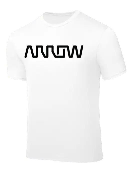 White PosiCharge Competitor Tee w/Arrow Electronics Logo