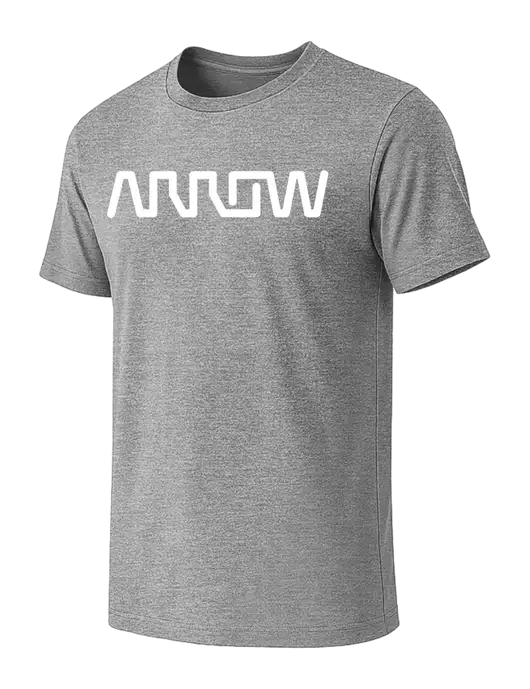 BELLA+CANVAS Heather Grey CVC Short Sleeve Tee w/Arrow Electronics Logo
