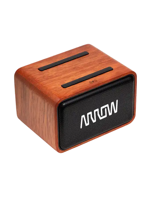 Wireless Speaker with Wireless Charger w/Arrow Electronics Logo