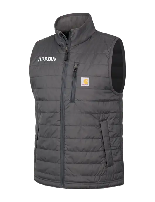 Carhartt Dark Grey Gilliam Vest w/Arrow Electronics Logo