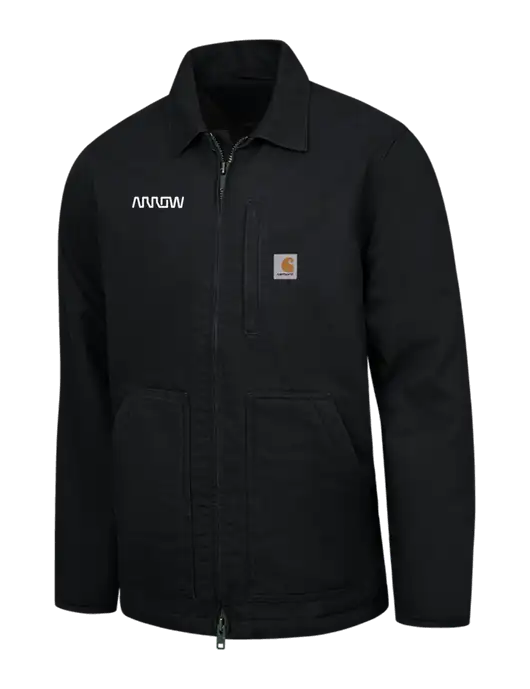 Carhartt Black Sherpa-Lined Coat w/Arrow Electronics Logo