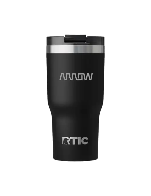 RTIC Essential 20 oz Black Tumbler w/Arrow Electronics Logo