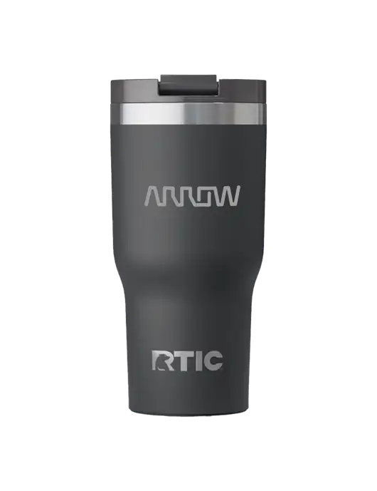 RTIC Essential 30 oz Charcoal Tumbler w/Arrow Electronics Logo