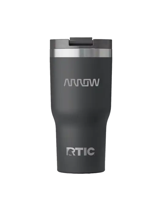 RTIC Essential 20 oz Charcoal Tumbler w/Arrow Electronics Logo