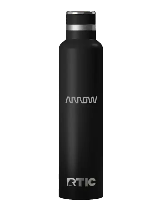 RTIC Journey 26 oz Black Bottle w/Arrow Electronics Logo