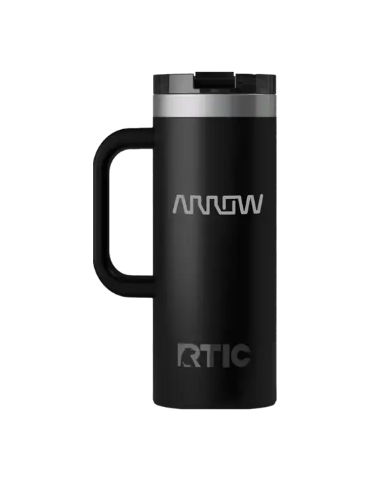 RTIC Road Trip 20 oz Black Travel Mug w/Arrow Electronics Logo